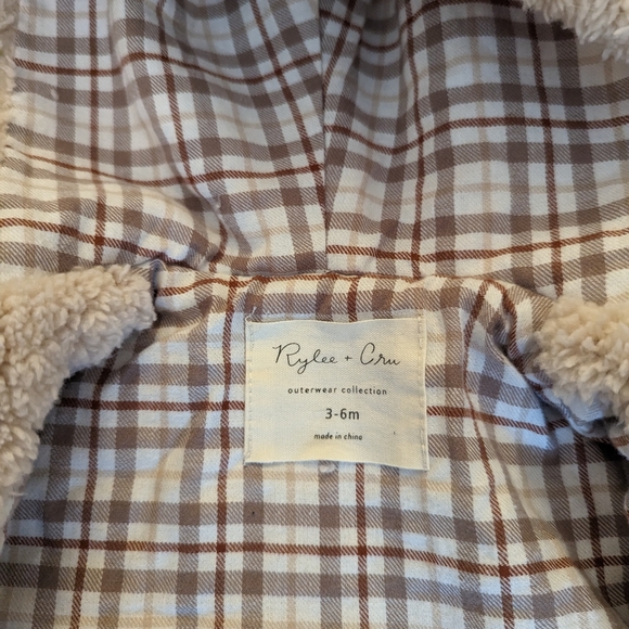 Rylee + Cru 3-6 month shearling coat - Picture 3 of 3